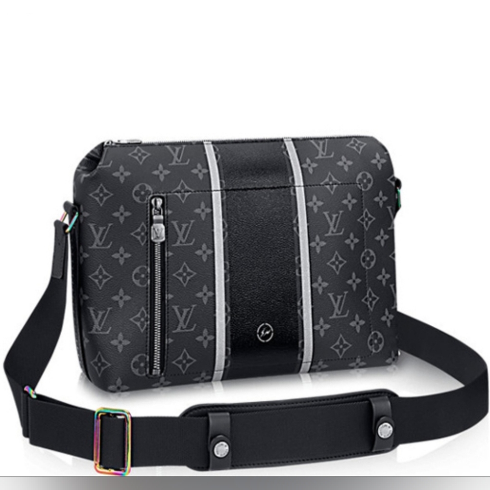 Louis Vuitton Monogram Eclipse Apollo Gm Messenge… - image 1